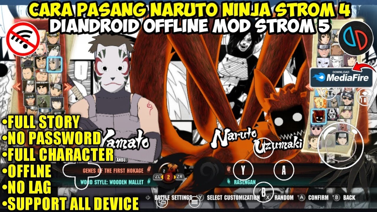 Lengkap!! Cara Main Game Naruto Ultimate Ninja Strom 4 Di Android Offline