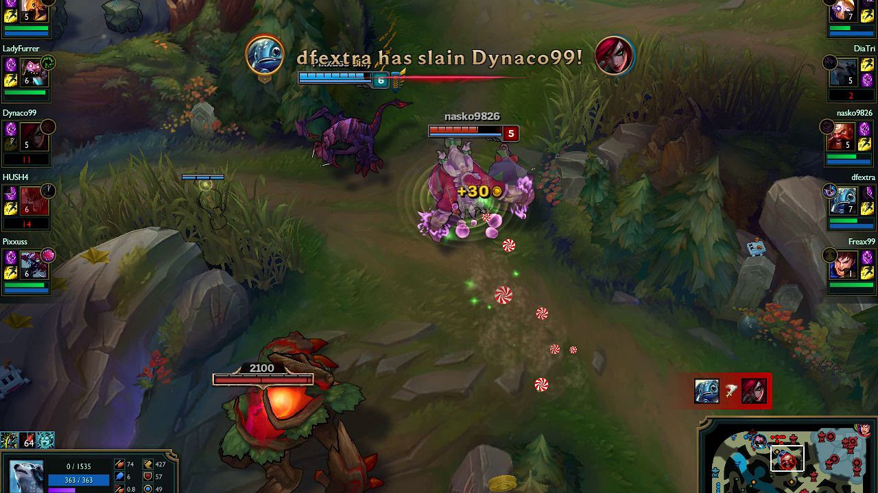 This guy get rekt on URF/League of legends