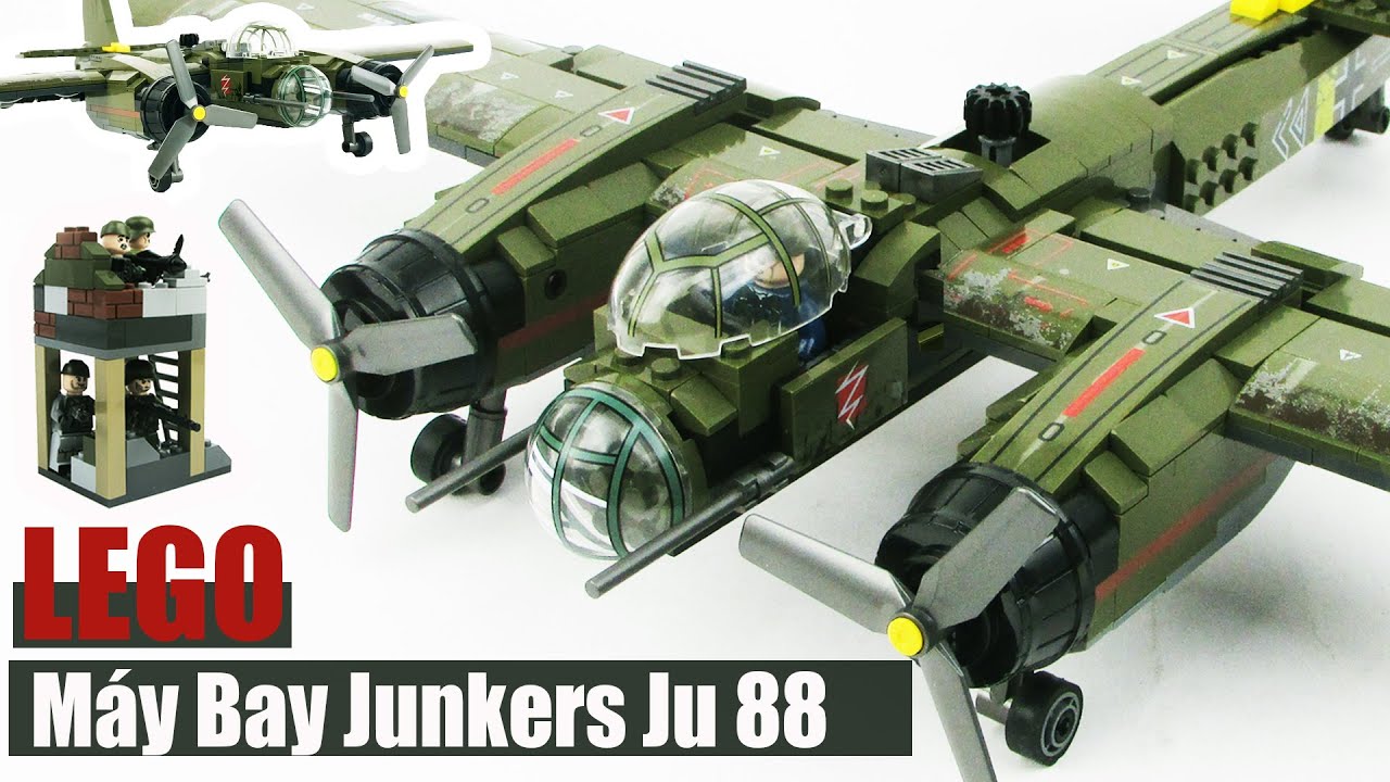 Máy bay ném bom hạng nặng Junkers Ju 88  - LEGO Technic