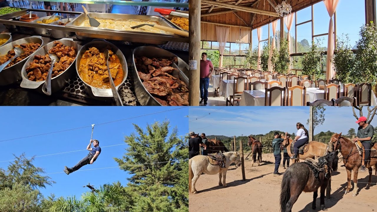 O QUE FAZER perto de CURITIBA? CONHEÇA a CHÁCARA RESTAURANTE PEDRA CHATA em Campo Magro!