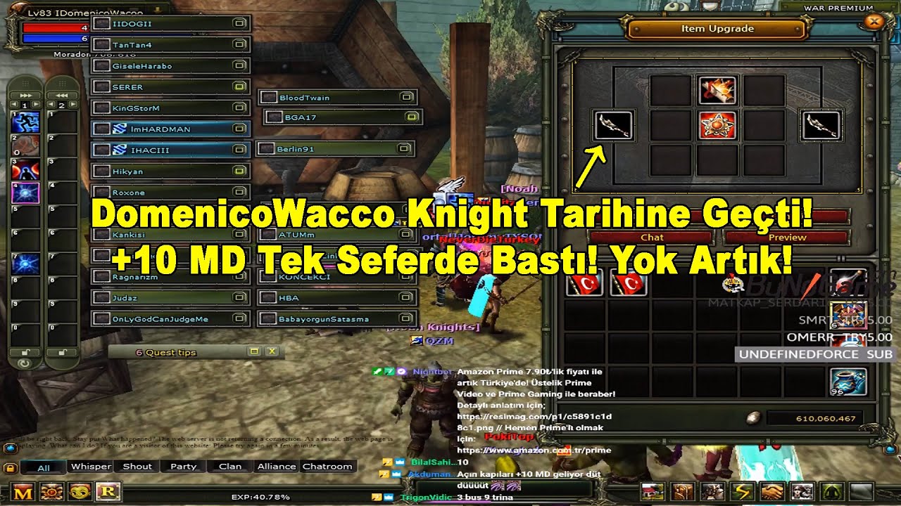 DomenicoWacco - Knight Made History! +10 MD Hit in One Go! No More! | Knight Online Upgrade