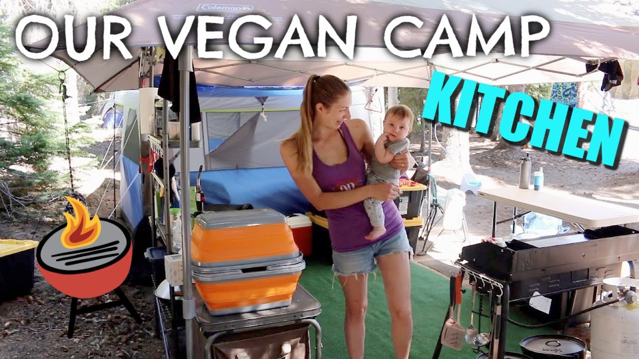 *UPDATED* Vegan Camp Kitchen Tour | Family Tent Camping 2020