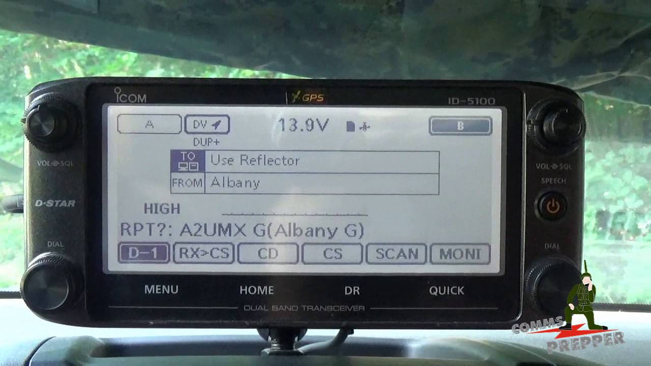 Icom D-STAR reflector use with ID-5100A (Mass. to Virginia QSO)