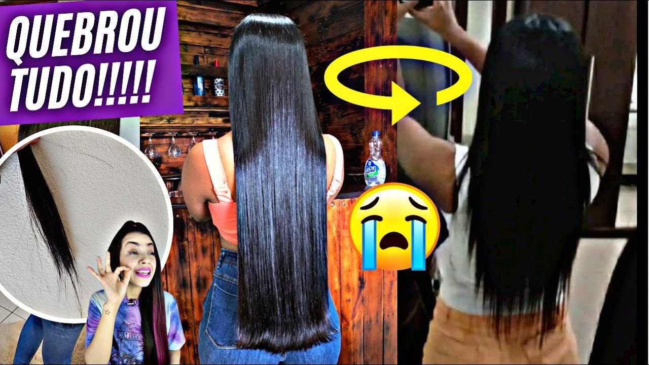 TORROU! CHAPINHA QUEBROU TODO O CABELO: PONTAS MUITO RALAS 😭 Entenda o caso