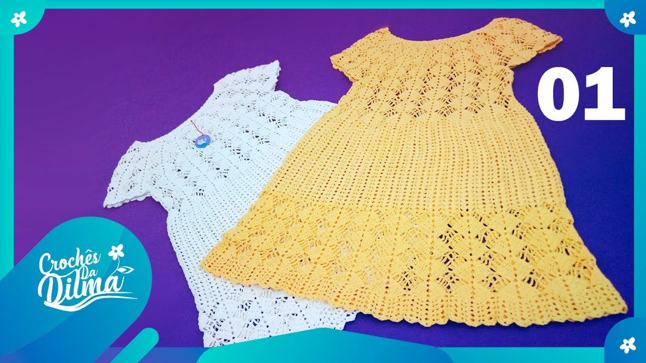 [APRENDA] VESTIDO BEGE (parte 01) #pap #crochê