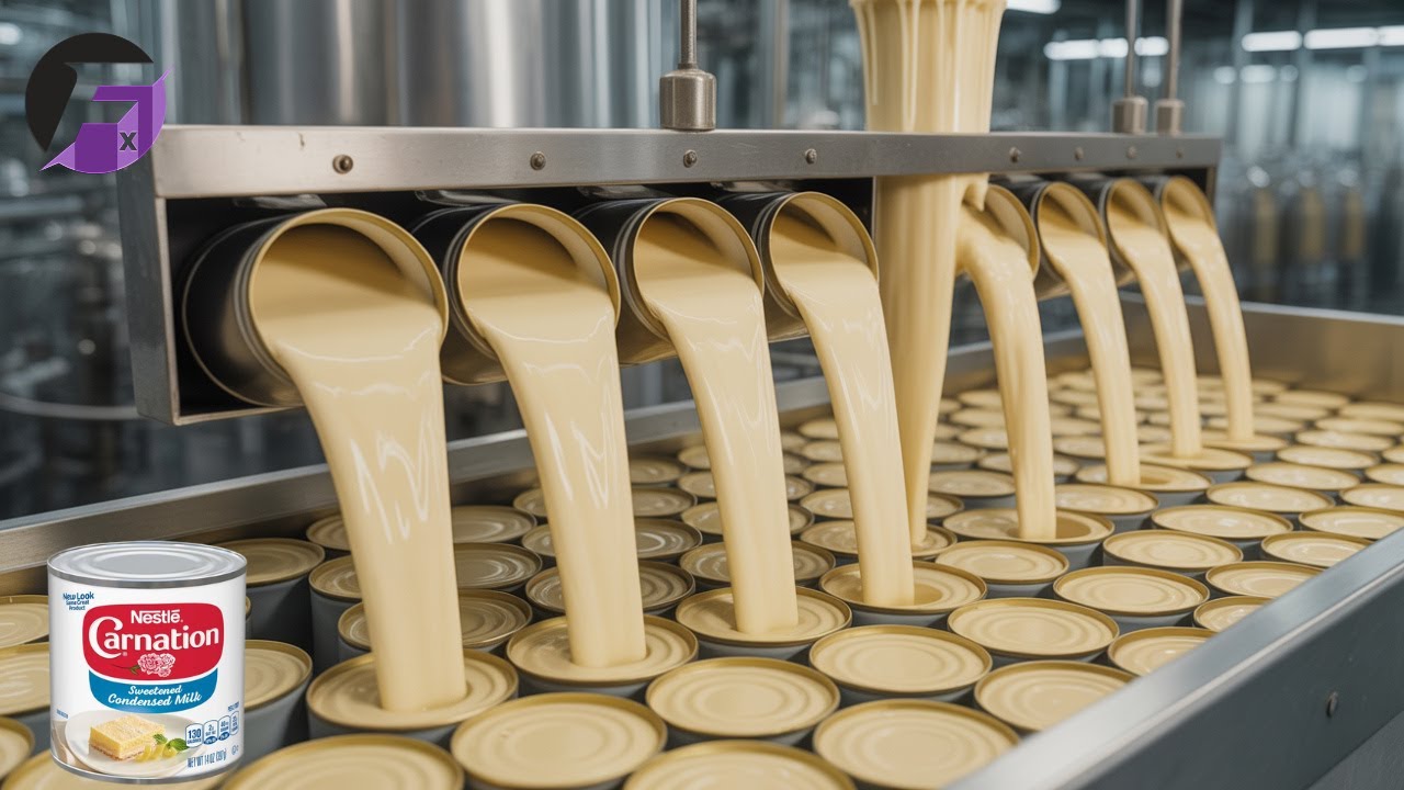 How Sweetened Condensed Milk Is REALLY Made | Unbelievable Step by Step Process