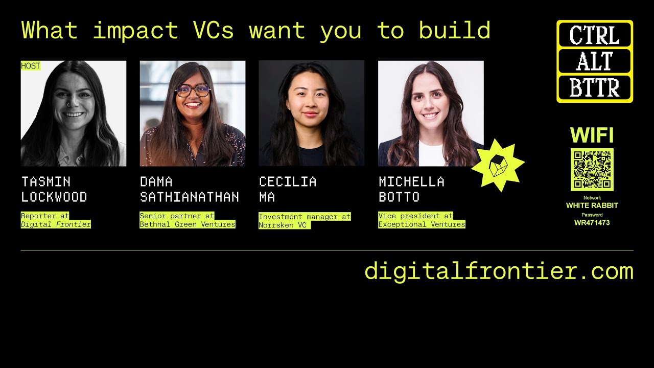 What impact VCs want you to build | CTRL+ALT+BTTR @ DF HOUSE