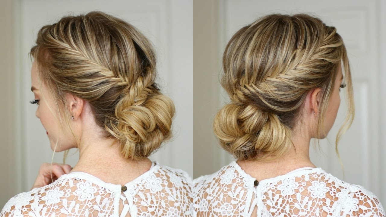 Fishtail French Braid Updo | Missy Sue