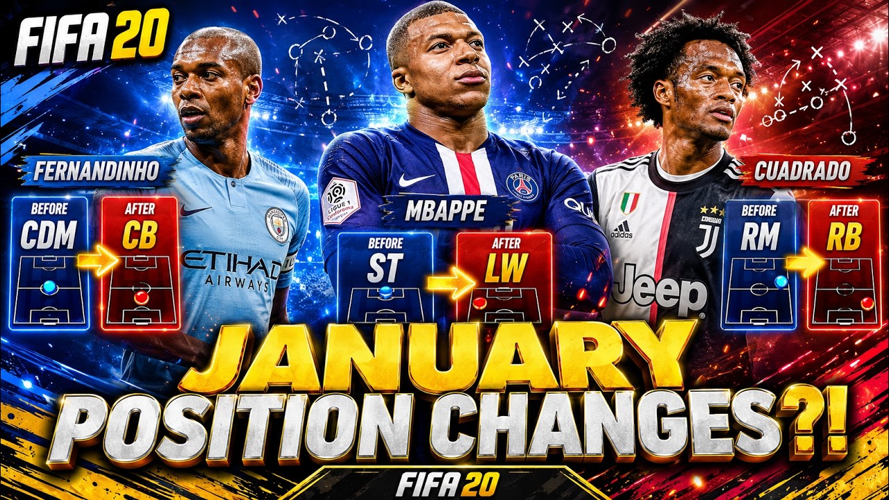 FIFA 20 | JANUARY POSITION CHANGES?! FT. FERNANDINHO, MBAPPE, CUADRADO ETC... (FIFA 20)