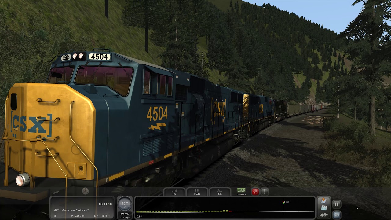 Train Simulator 2020 - [EMD SD70MAC] - CSX On Maria's Pt 2-SG016 - 4K UHD
