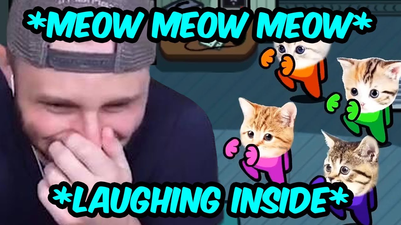 SSundee ПОЧТИ СМЕЁТСЯ, реагируя на ТАНЦЫ Among Us Cats!