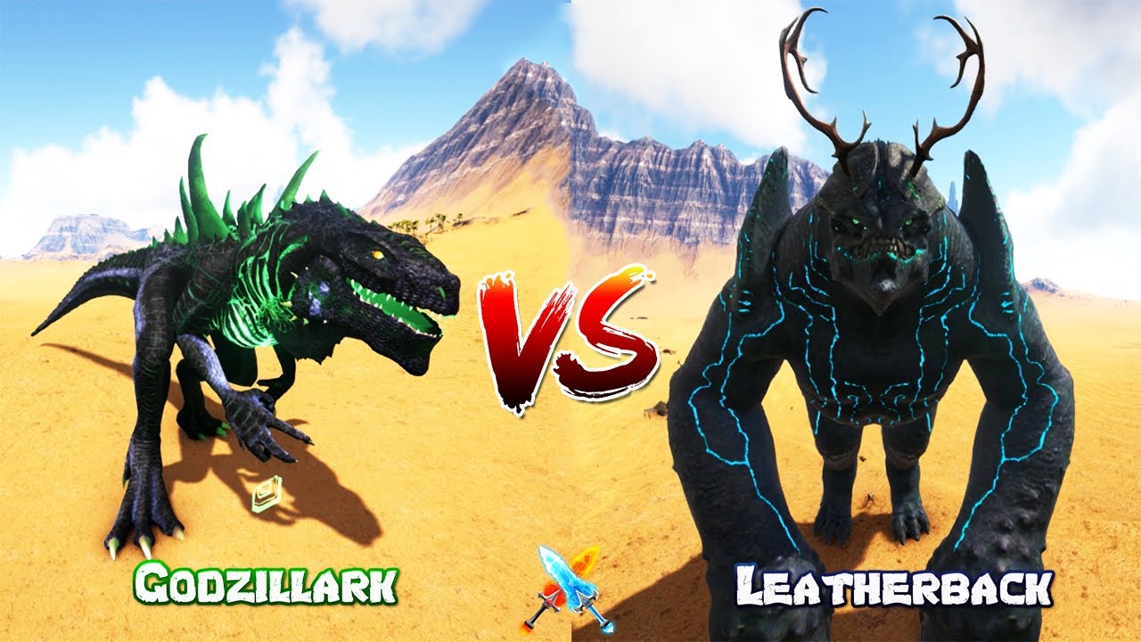Godzillark vs Leatherback ARK ТУРНИР КОРОЛЯ МОНСТРОВ ! ( ARK Russian Титаны и Кайдзю )