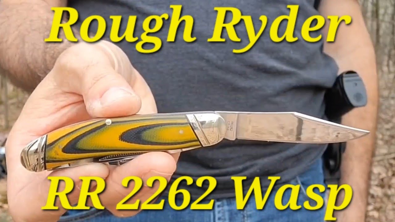 Rough Ryder RR2262 Wasp Sow Belly Stockman Folding Slip Joint Knife Review. VG10 Steel.