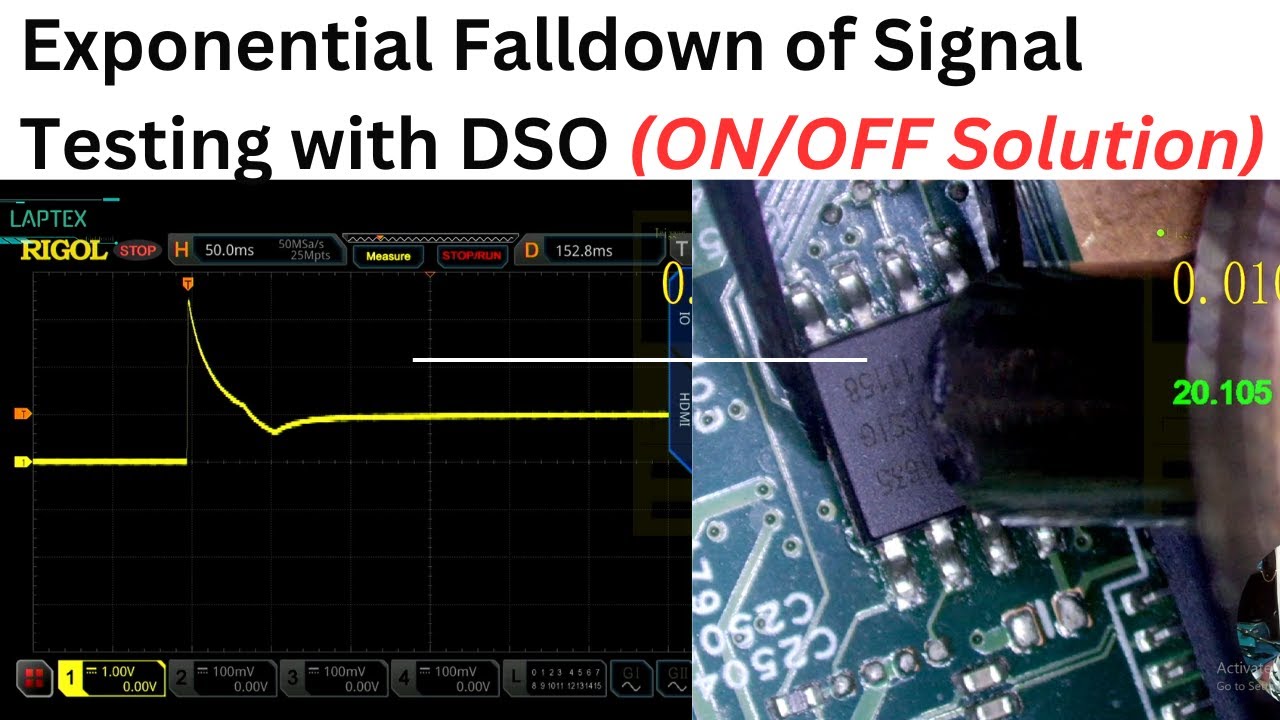 Laptop ON OFF Concept with Solution | lv115sk 15277| Standby Exponential Fall Down Testing with DSO