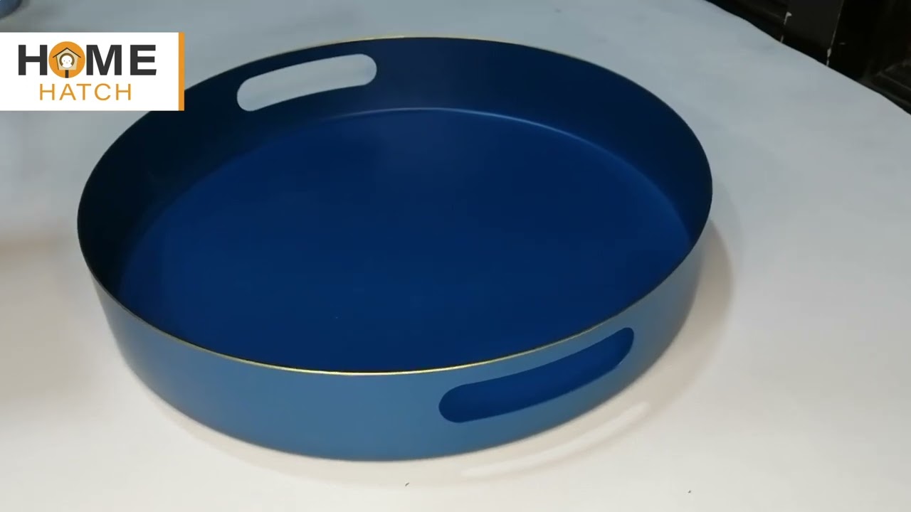 Minimal Round Decorative Tray | Organizer Tray