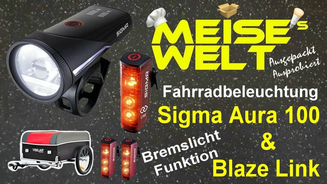Radlicht Sigma Aura 100 & Blaze Link