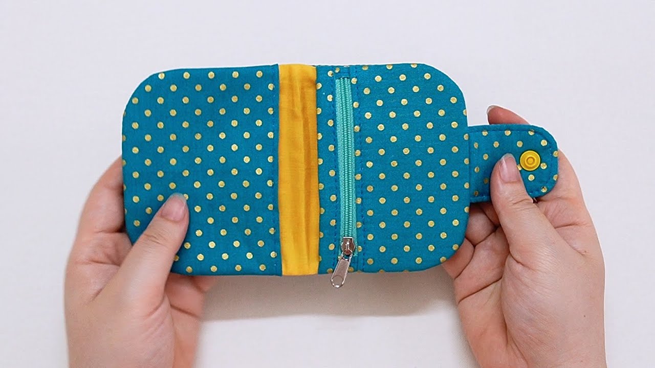 How To Make Super Cute Little Card Wallet And Coin Purse 💟 Sewing Gift Ideas