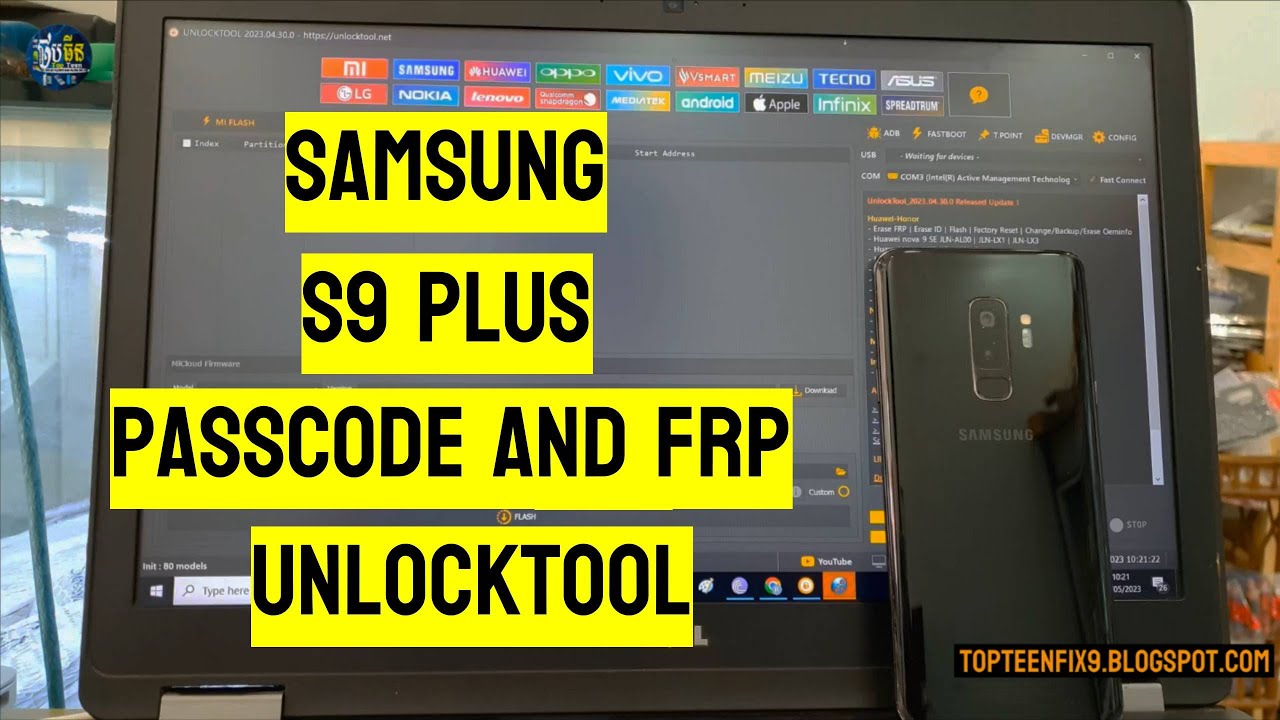 Samsung S9 plus FRP UnlockTool