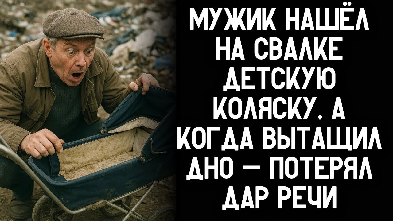 Мужик нашёл на свалке детскую коляску, а когда поднял дно — чуть не потерял сознание...
