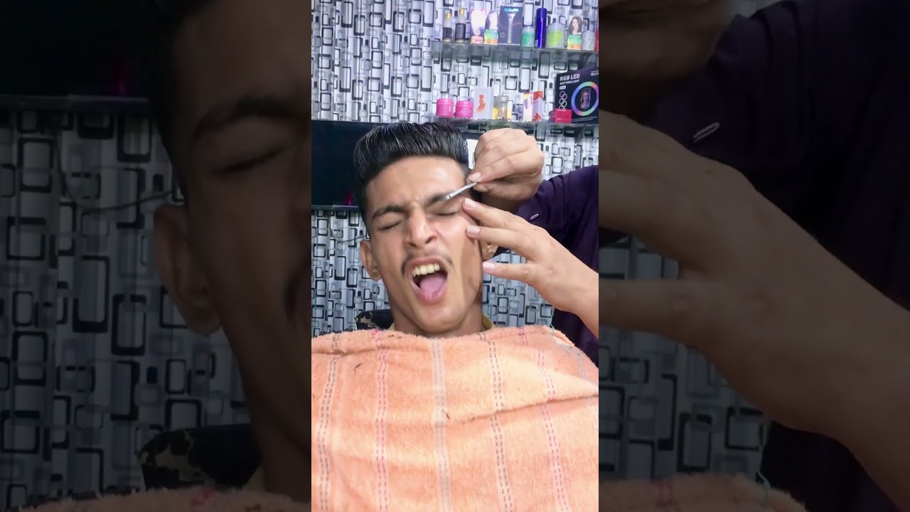 Asmr haircut 💈#trendingshorts #shortvideo #viralvideo #shorthairstyles #foryou #asmr