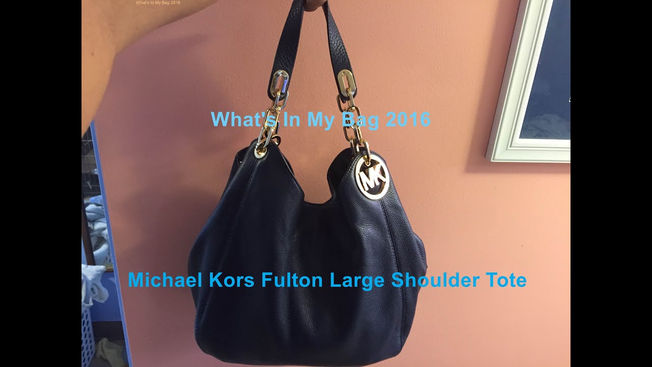 What's In My Bag 2016 | Michael Kors Fulton Large Shoulder Bag
