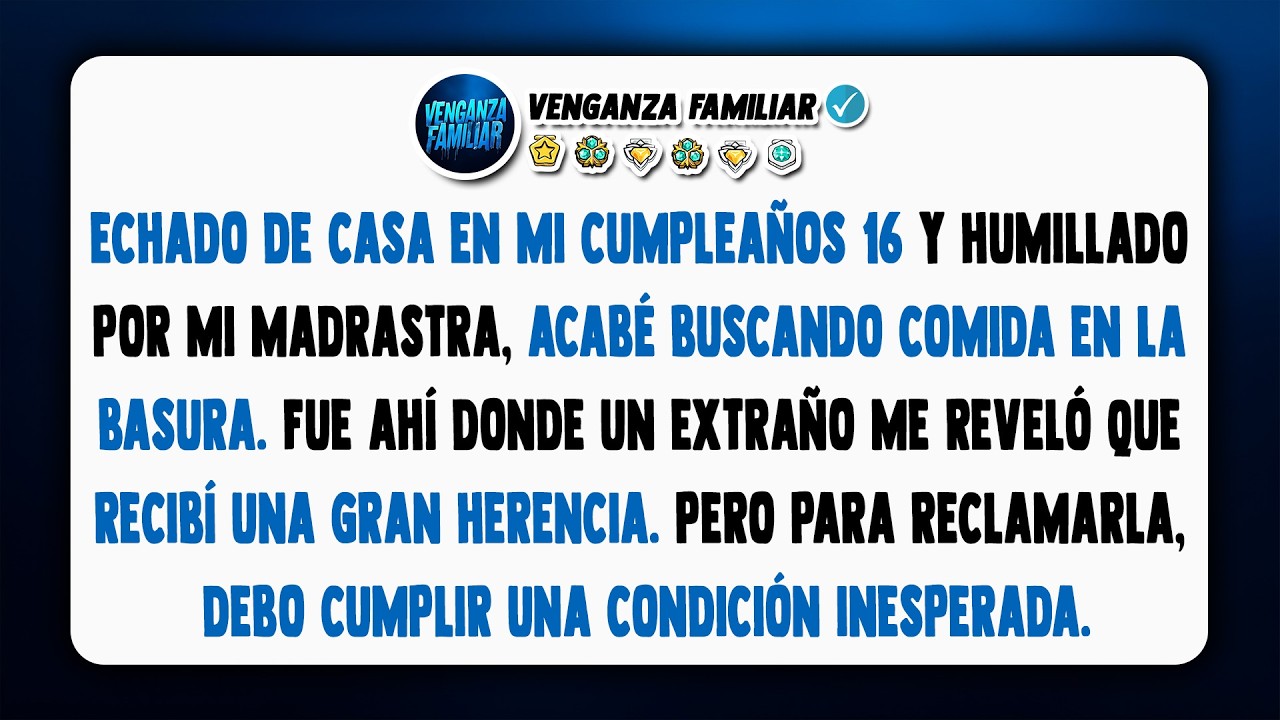 A los 16, papá me echó. Un hombre dijo que lo heredé todo si cumplo una condición.
