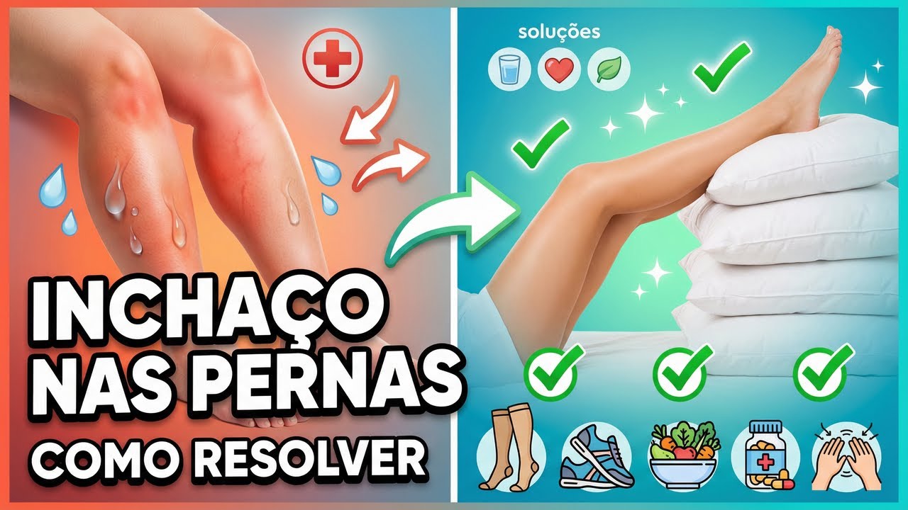 Como acabar rápido com o inchaço nas pernas? É má circulação, veia entupida ou coração grande?