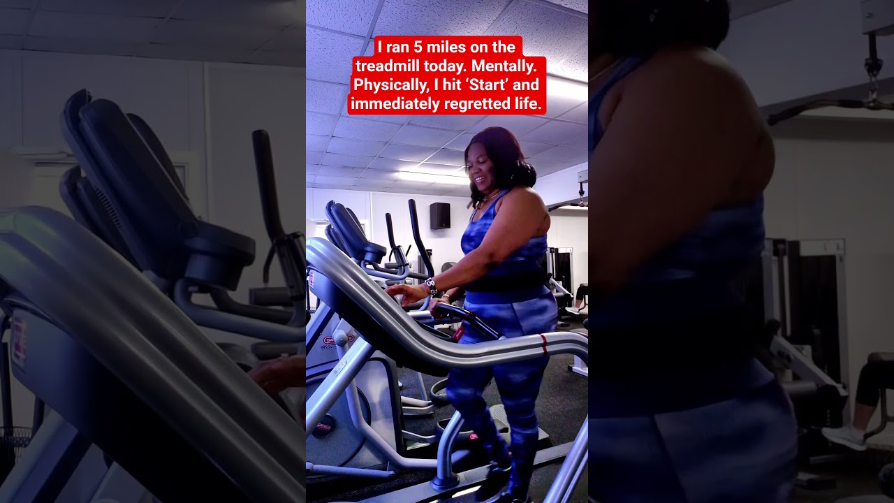 I ran 5 miles on the treadmill today. Mentally. Physically, I hit &lsquo;Start #runningform #runnerchaser