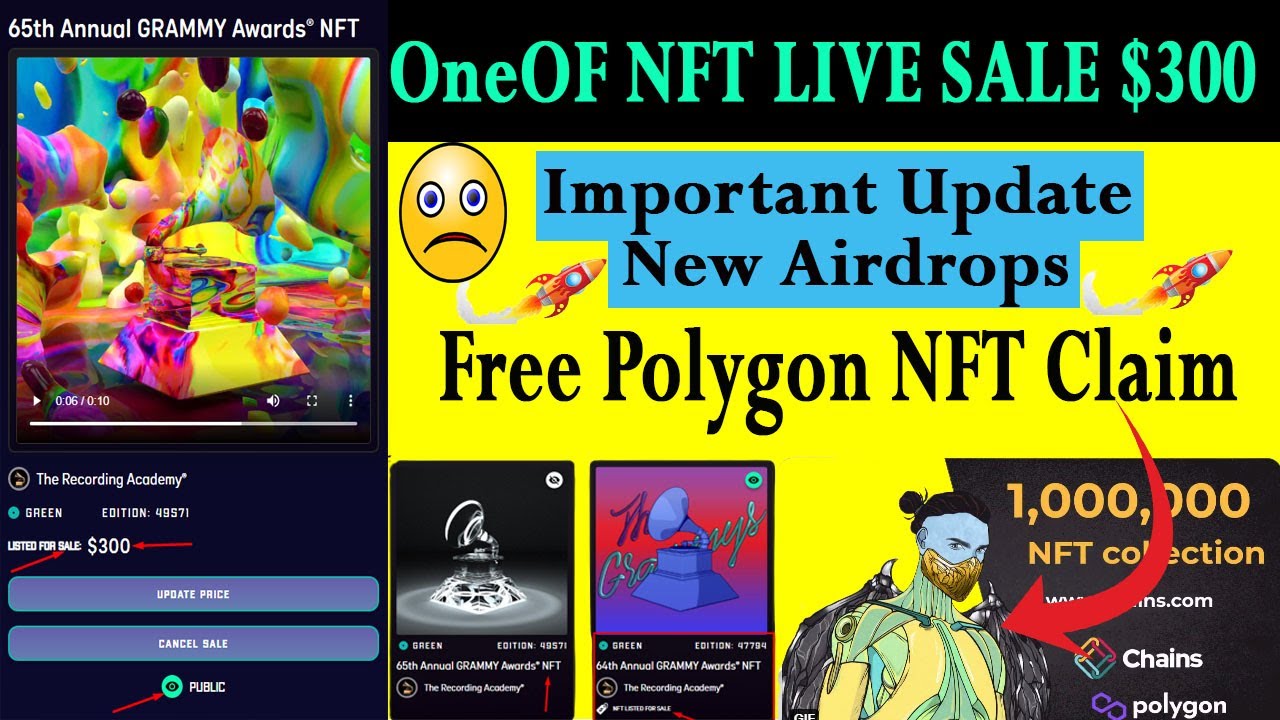 How to Sell OneOf NFT | Music One Of NFT Sell | Free Nft Claim Airdrop 'Polygon & chains' Nft 2022
