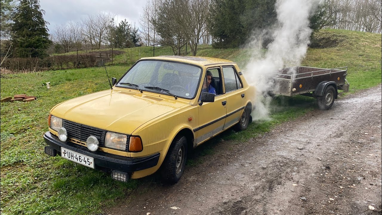 ŠKODA 120 - UVEZE 2 TUNY CIHEL? KOLIKRÁT JSME VAŘILI? + DEMOLICE