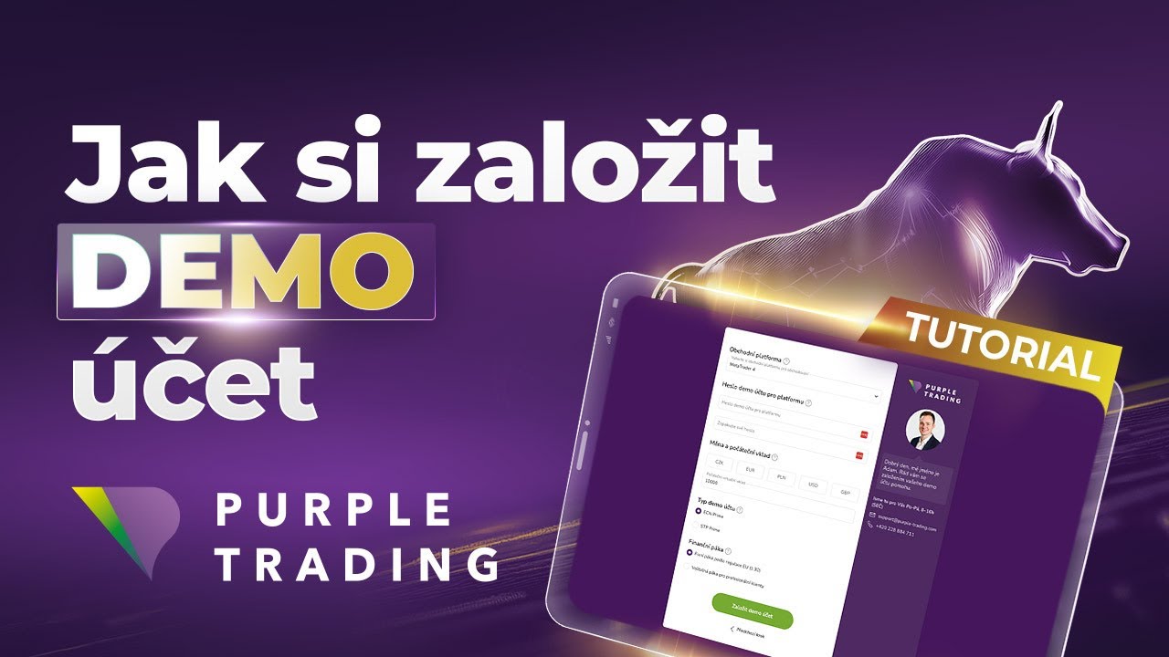 Purple Trading návod 2024: Jak založit DEMO účet