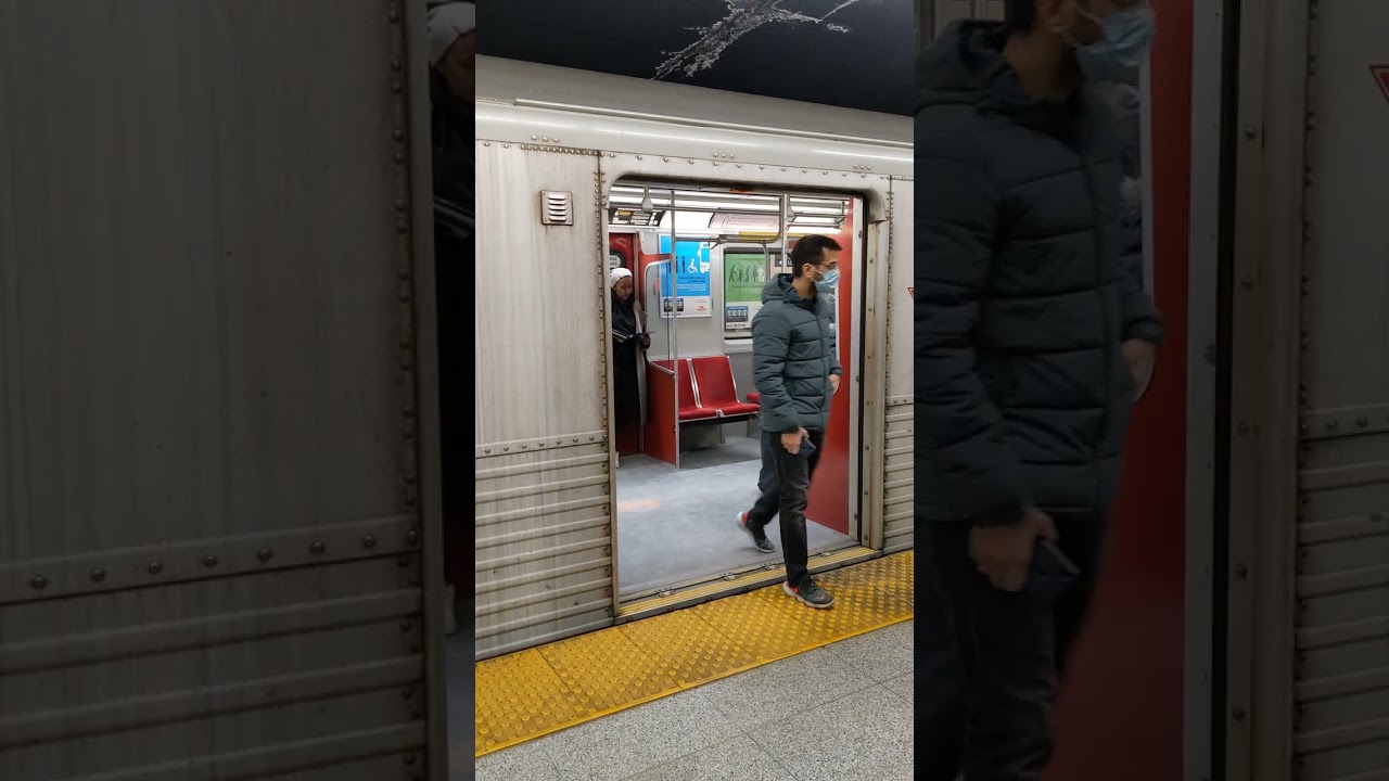 Donlands Station Platform (Train Entering) | Toronto #ttc #ttcsubwaystation #subwaysurfersshorts