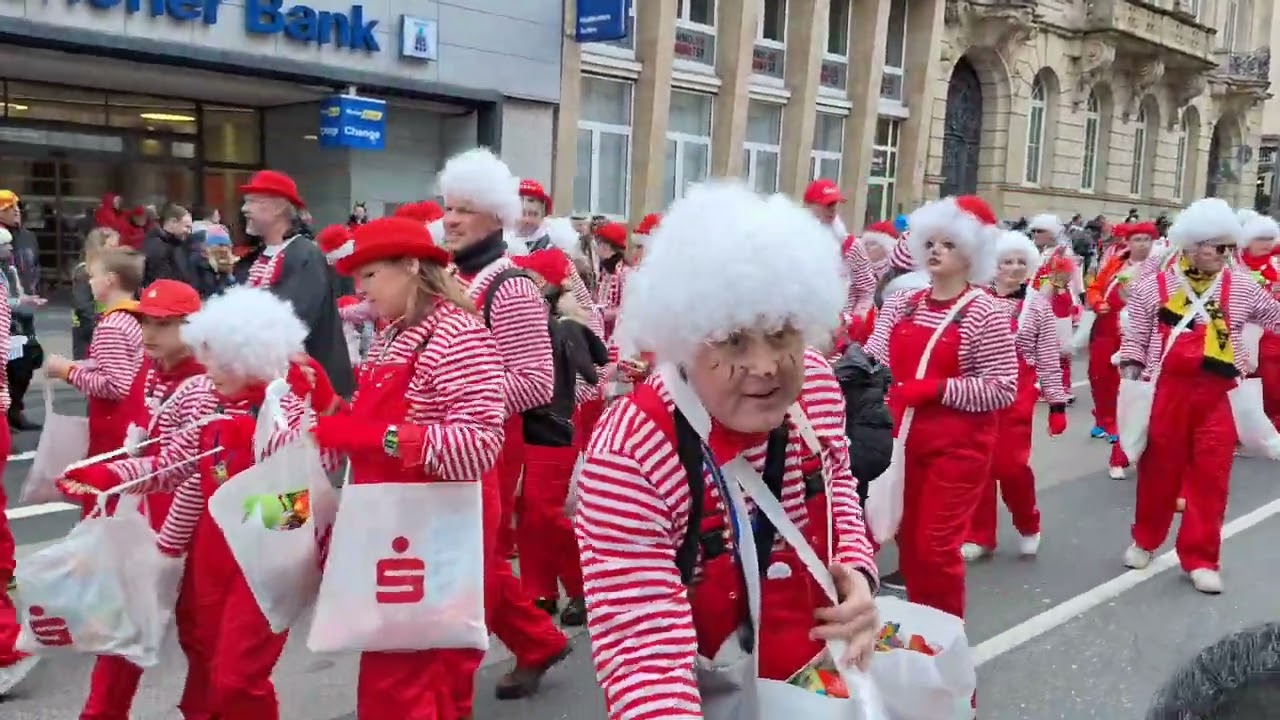 Aachener Karneval 2024. Kinderkarneval in Aachen am Tulpensonntag.