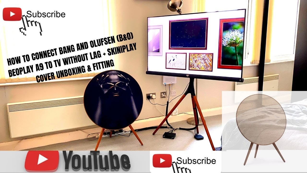 How to connect Bang and Olufsen (B&O) Beoplay A9 speaker to TV without Sound Delay + Skiniplay Cover