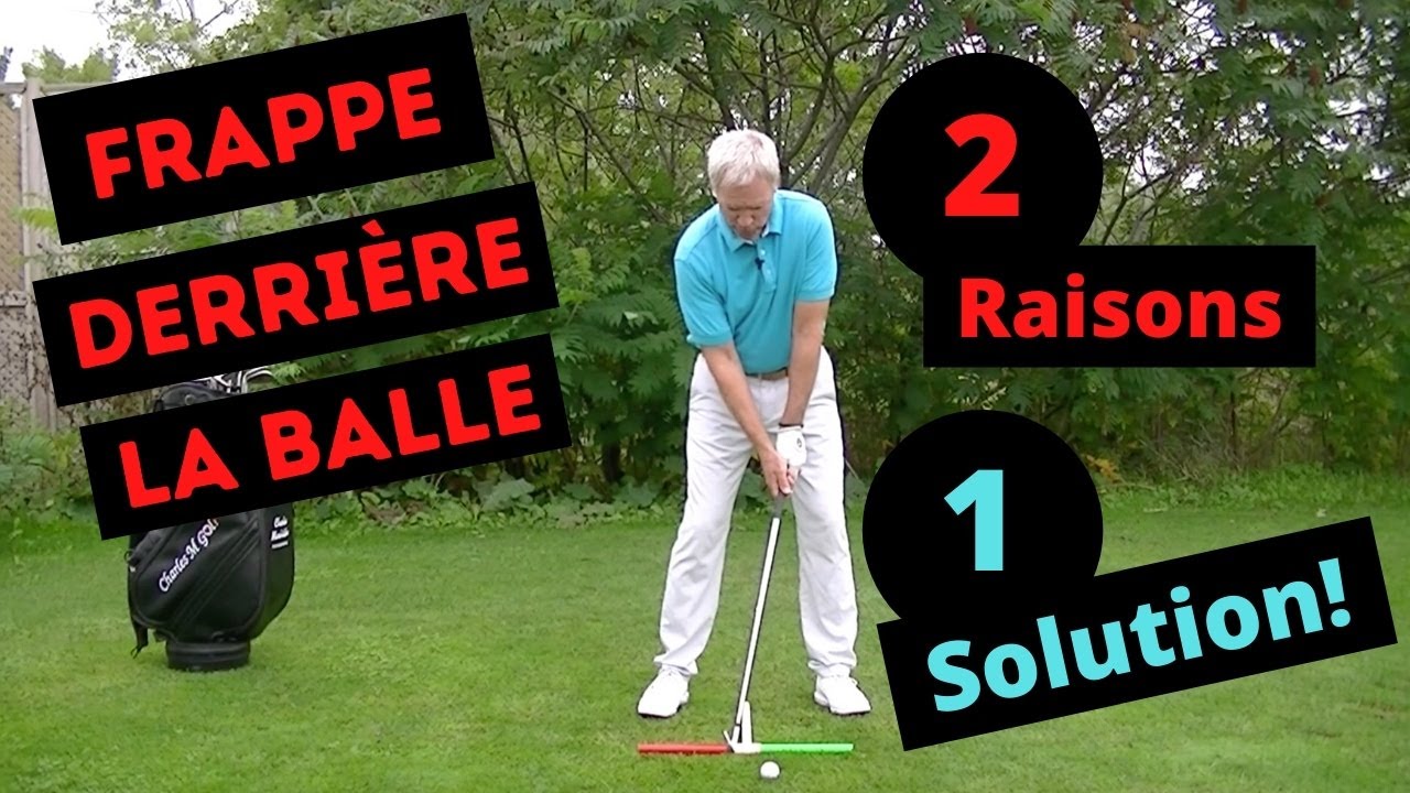 Frappe derrière la balle