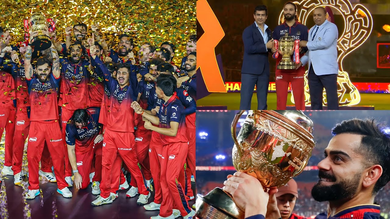 RCB Team Trophy Celebration after Won the IPL Final 2026 | RCB Team Trophy Celebration Full Video 