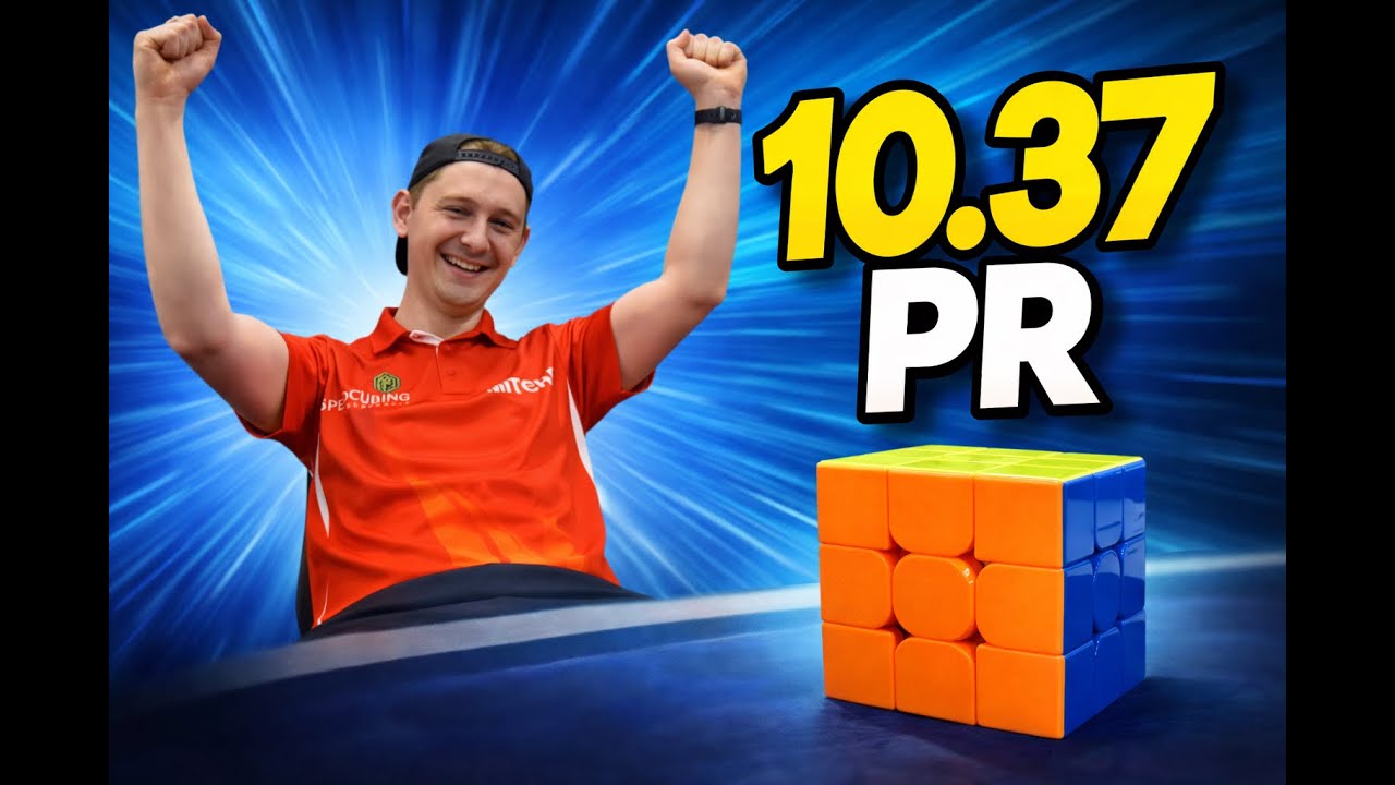 3x3 Rubik's cube 10.37 PR Average!