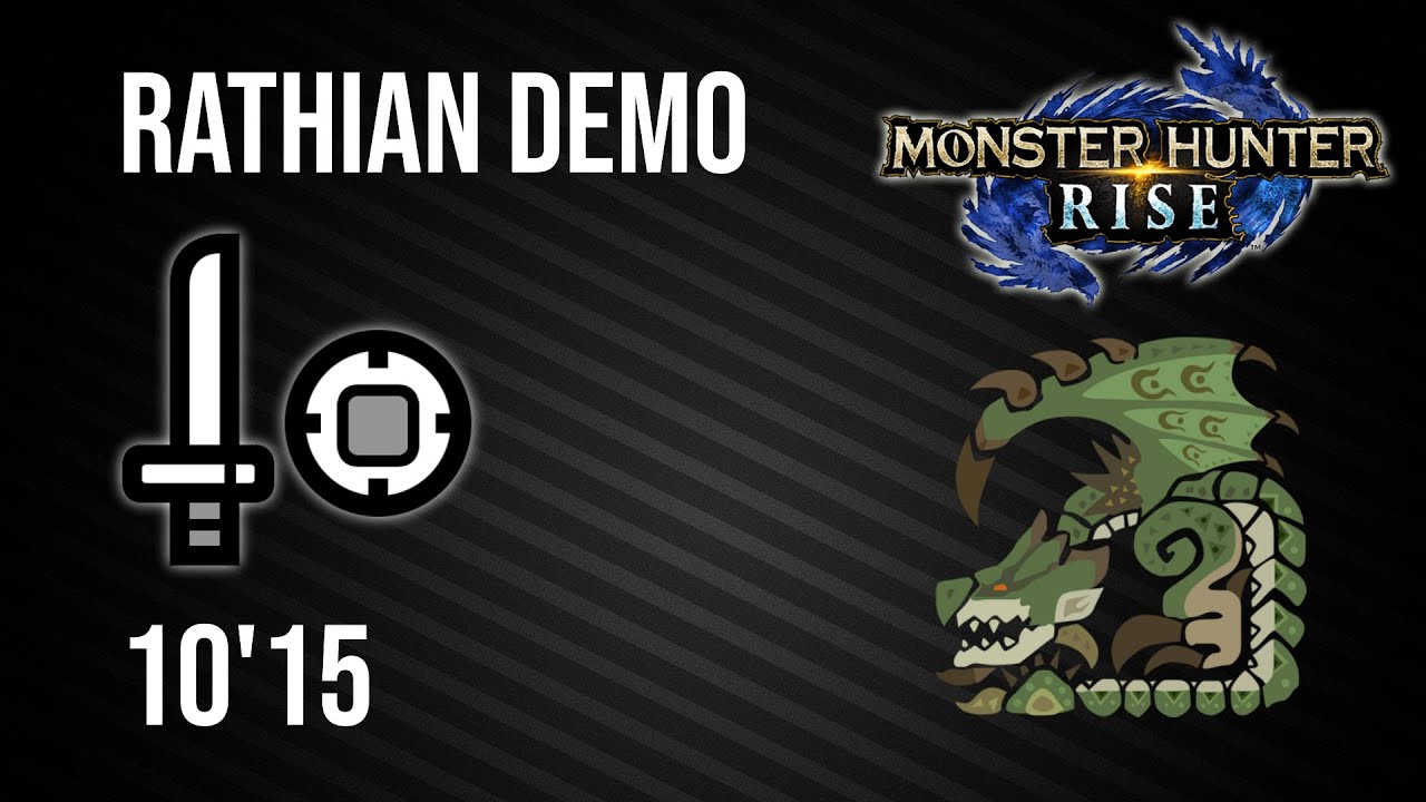 MH Rise | Solo Rathian Demo (Sword and Shield | SnS ) - 10'15
