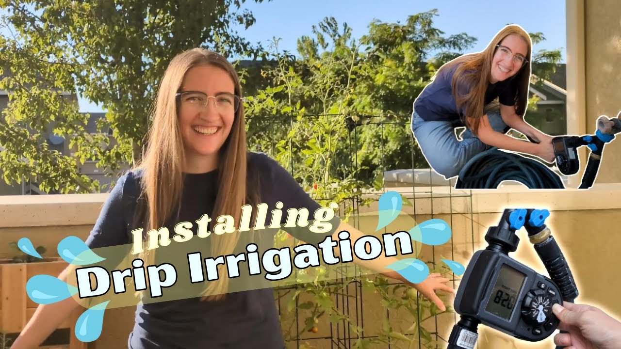 How To Install Drip Irrigation in a Patio Garden 💧👩‍🌾