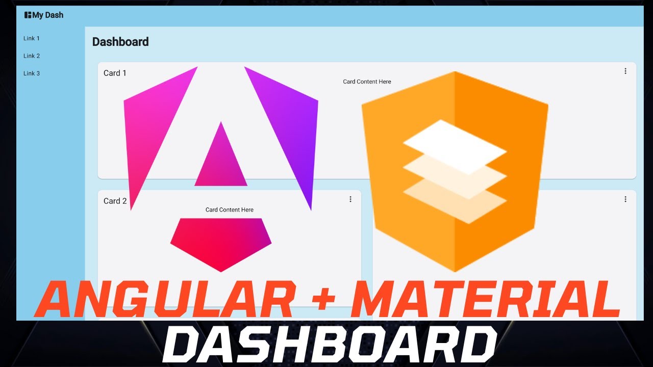 Панель приборов с Angular и Angular Material