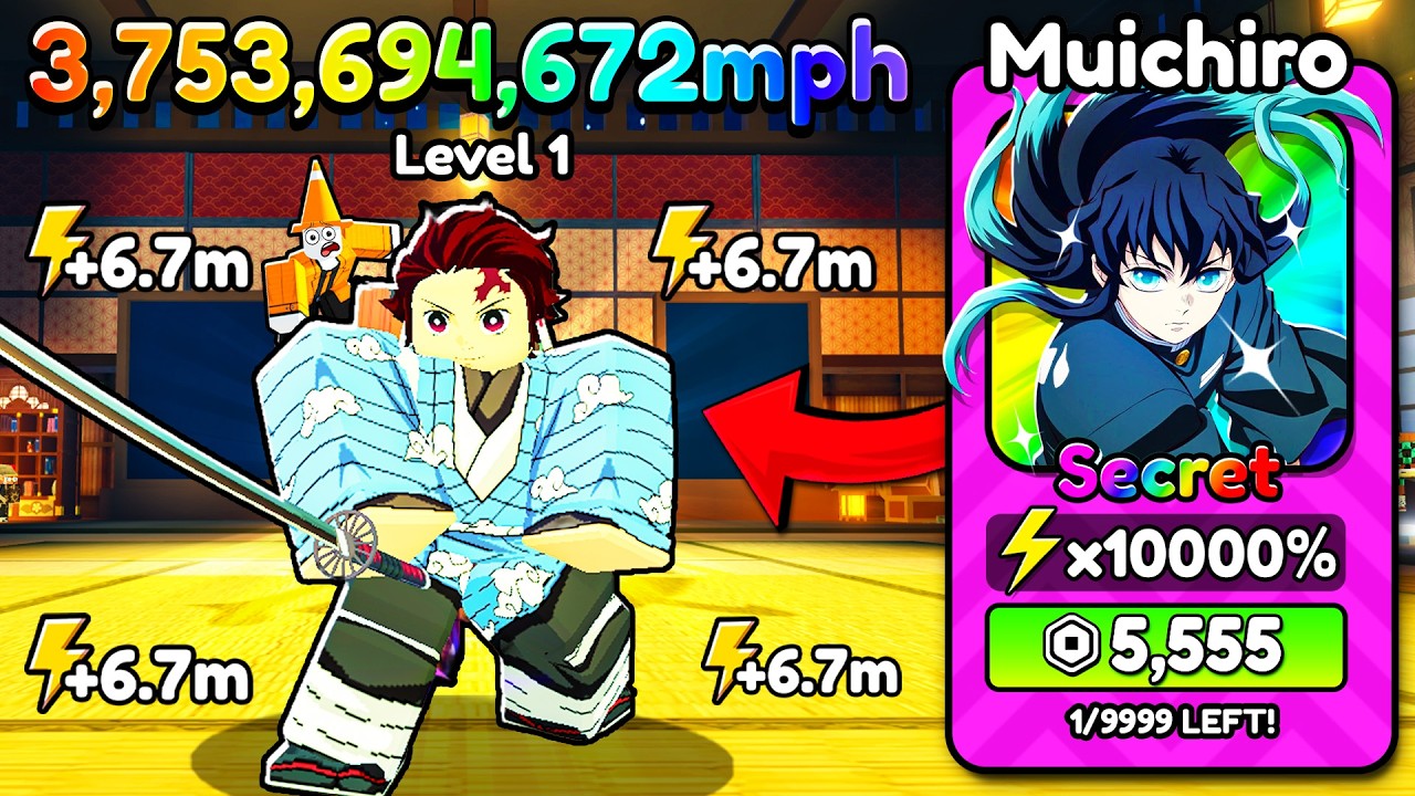 Начинаем заново как НОВИЧОК с ЛУЧШИМ ЮНИТОМ в игре Speed ​​Demon Slayer Escape! (Roblox)