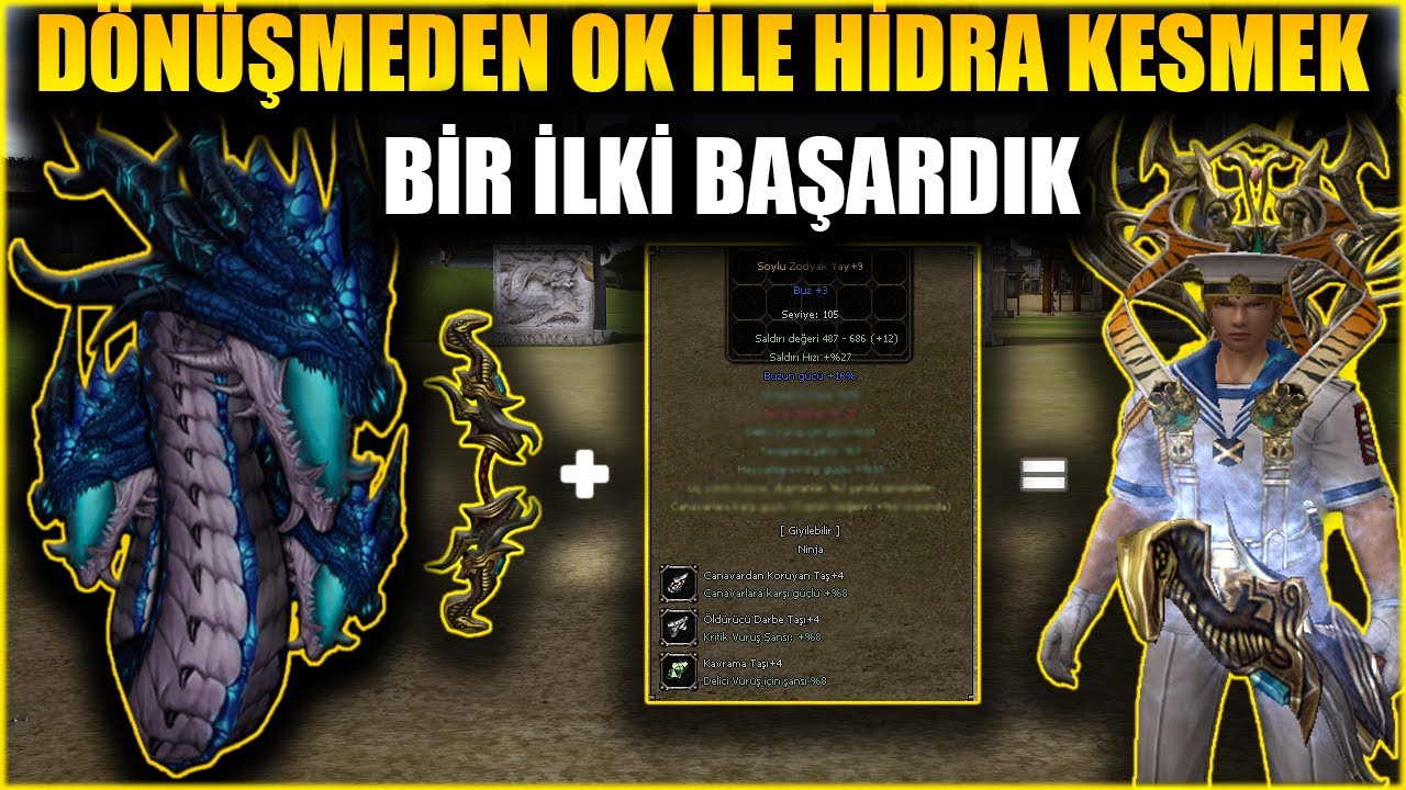 METİN2 TR DÖNÜŞMEDEN OK İLE HİDRA KESMEK BİR İLKİ BAŞARDIK !!!!!