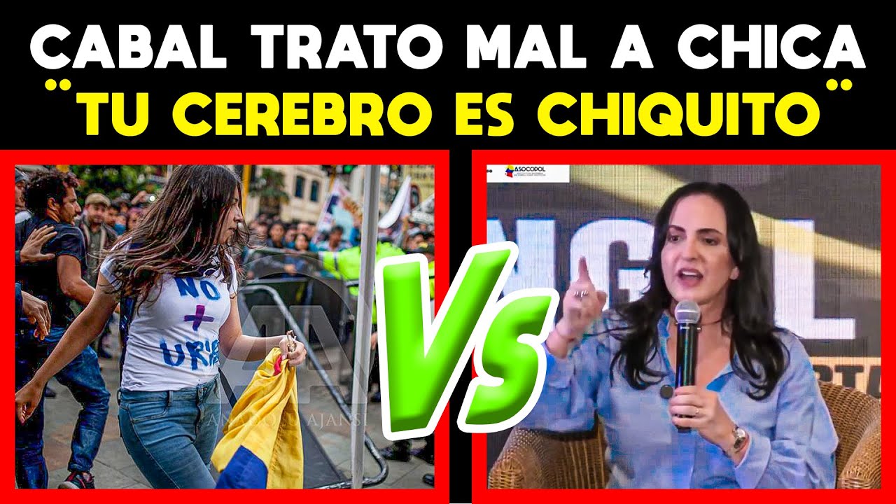 personas chiquitas COMO USTEDES tienen un CEREBRO  tan chiquito, MARIA FERNANDA CABAL a joven
