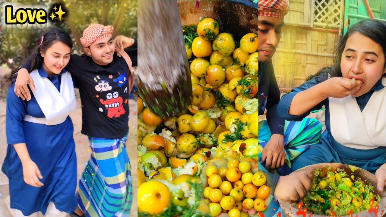 স্কুল ছাত্রীর মোহাব্বতের কাইল সিহা ভর্তা✨😍 Viral Trending Video | Jhal vorta recipe | ভর্তা রেসিপি