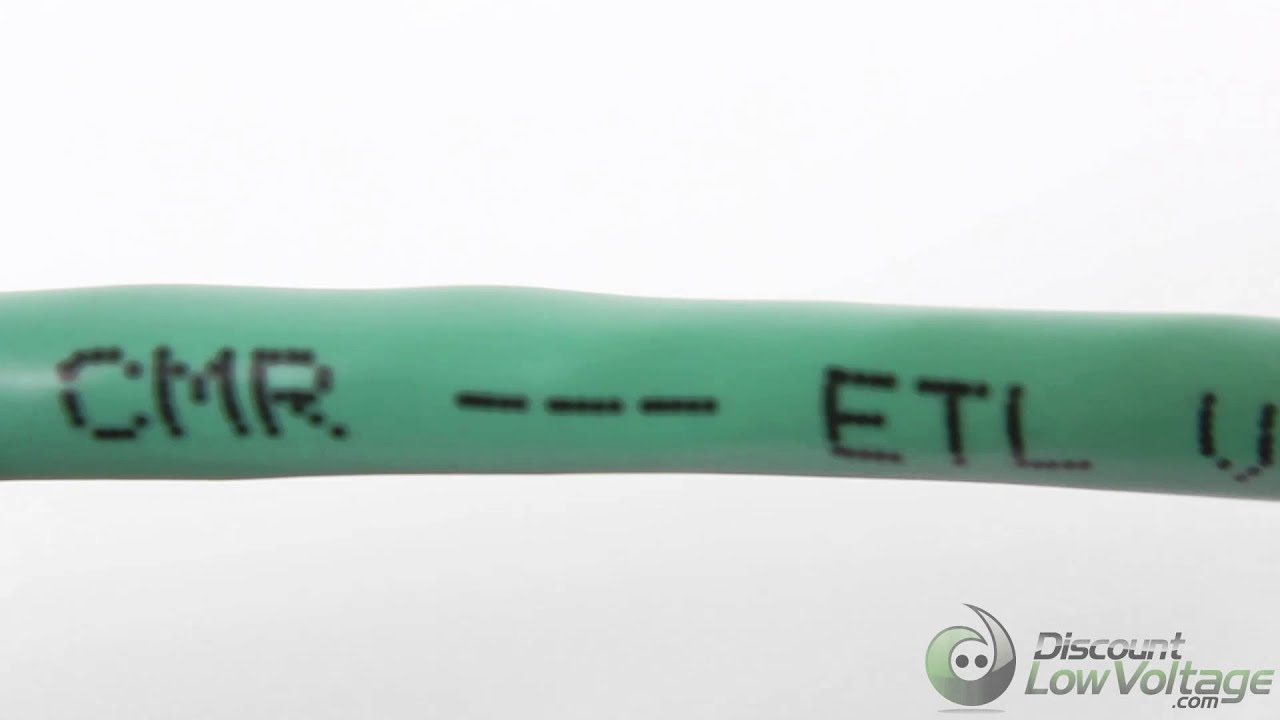 Hyperline Green Cat5e PVC Cable | UTP-C5E-SOLID-CMR-GN