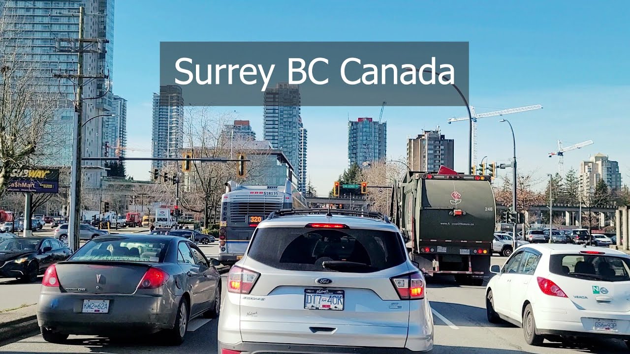 City of SURREY, a second biggest city in BC Canada | Driving in Metro Vancouver 2021