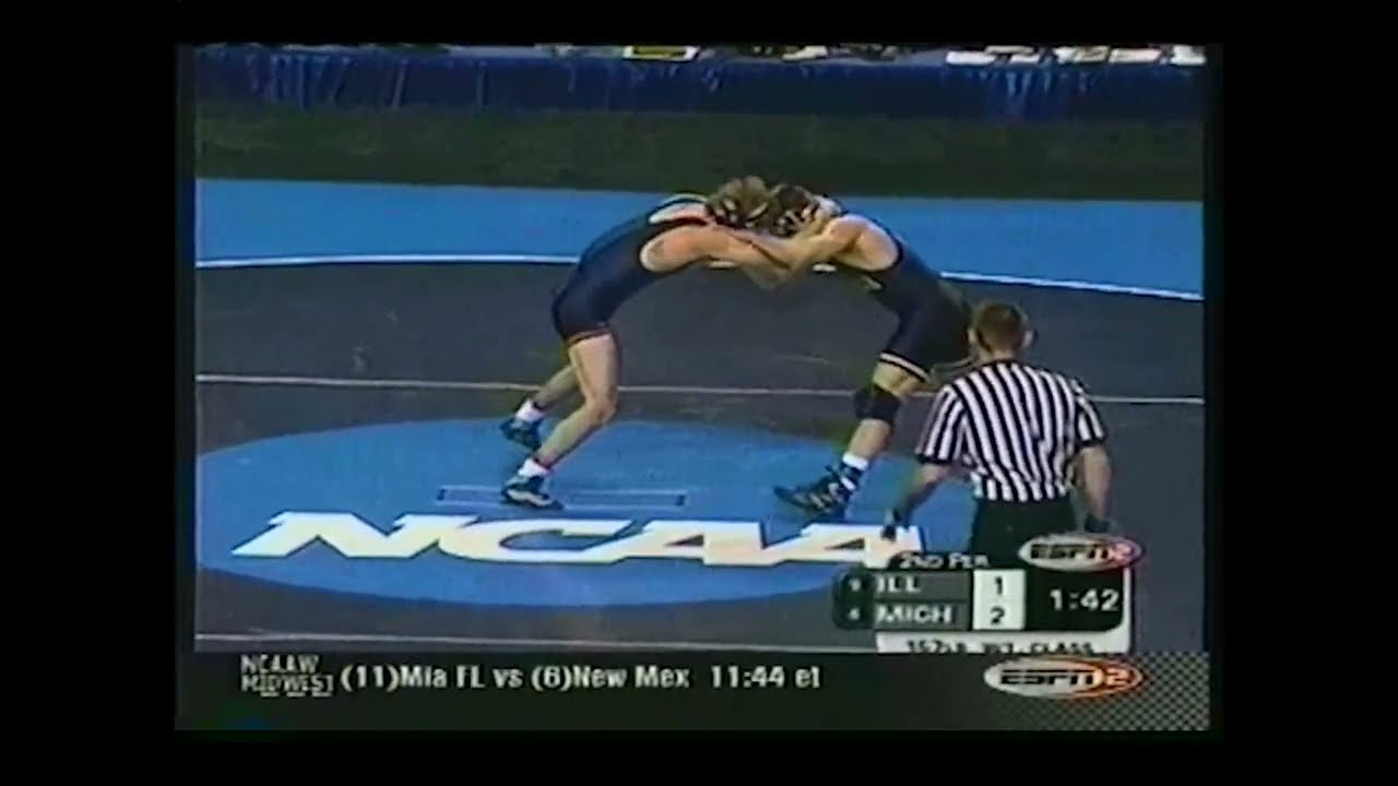 NCAA 2003 157LB FINAL RYAN BERTIN MICHIGAN VS ALEX TIRAPELLE ILLINOIS