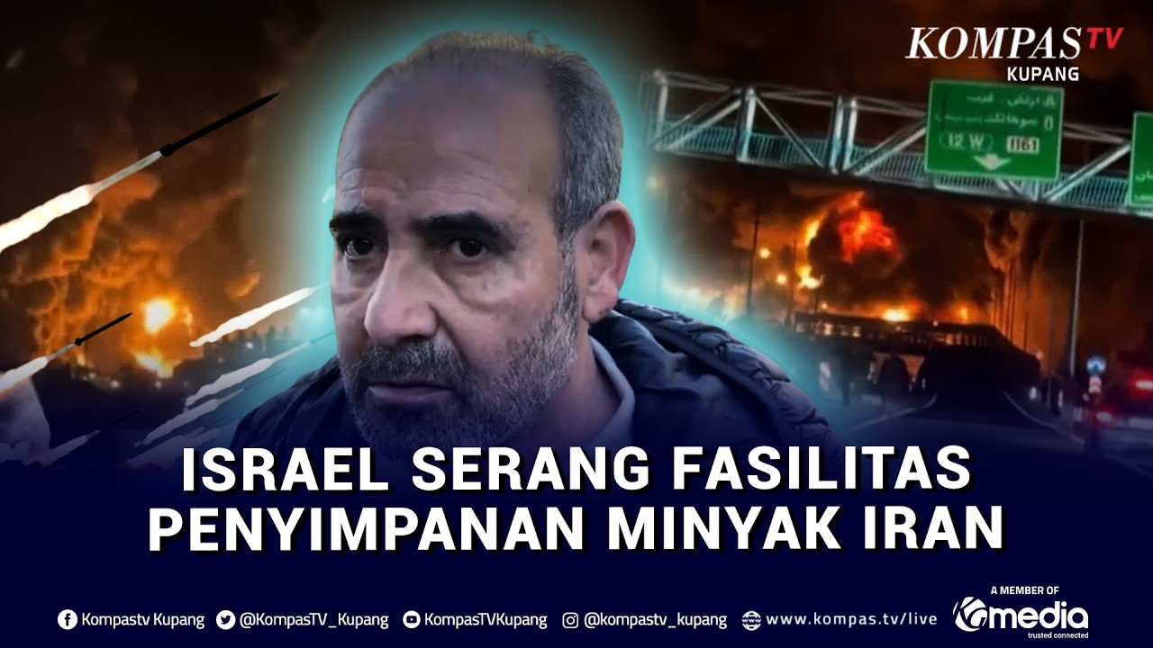 Serangan Israel Targetkan Depot Minyak Iran, Kobaran Api dan Asap Tebal Selimuti Langit Teheran