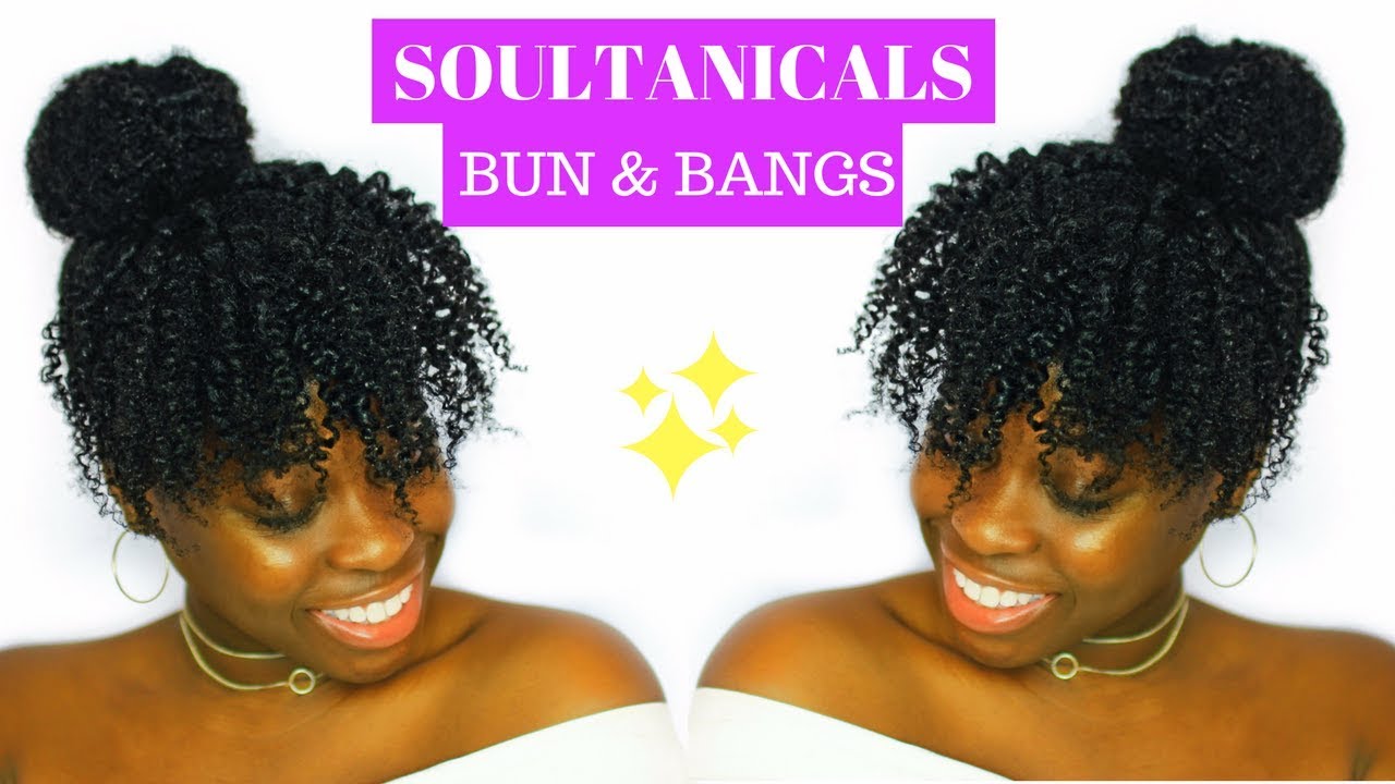DEFINDED TWIST OUT BANGS & BUN ON NATURAL 4C/4B HAIR 💜  FT. SOULTANICALS 💜