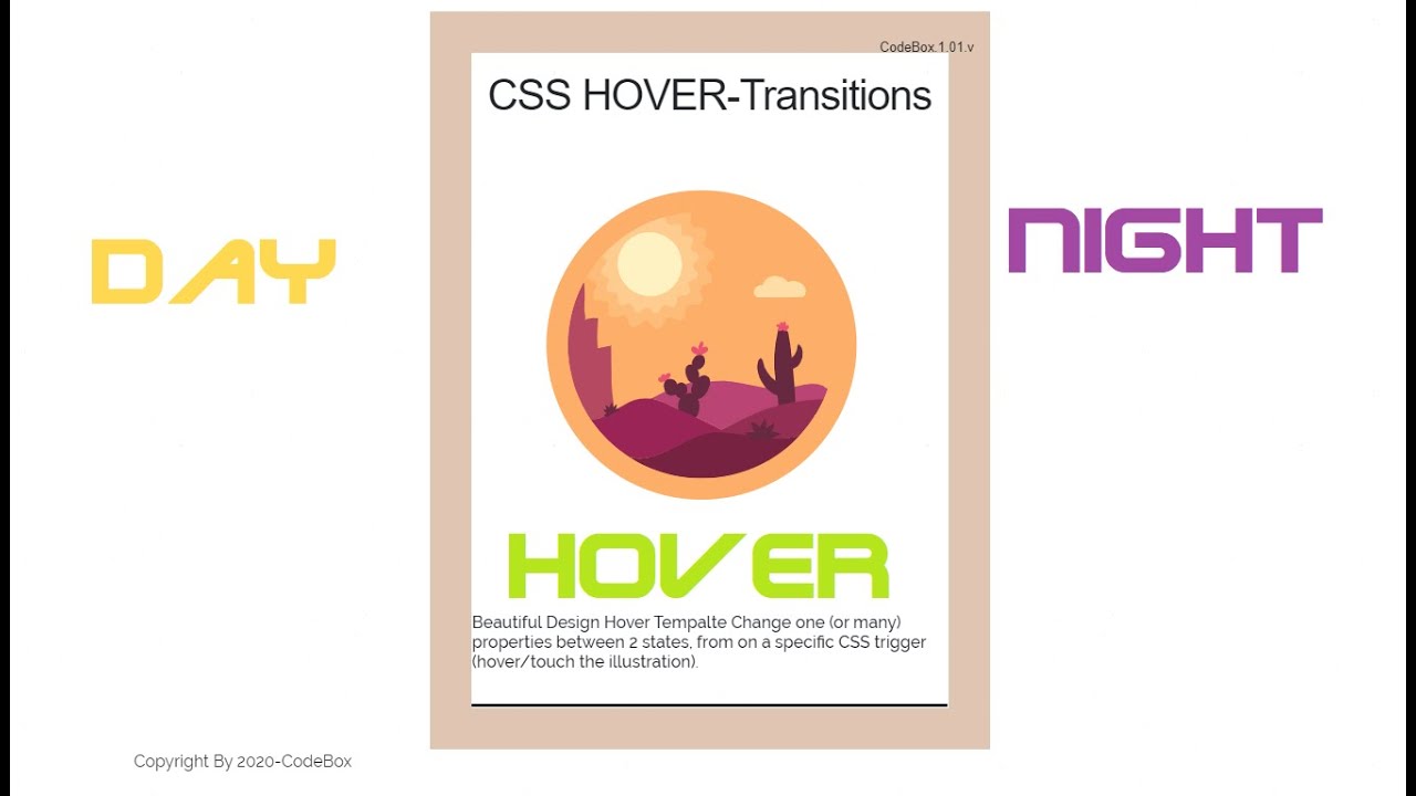 Day & Night Transition Design Animation CSS HTML | CodeBox